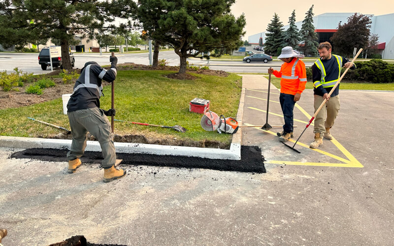 Parking Lot Resurfacing Near Maple Ontario