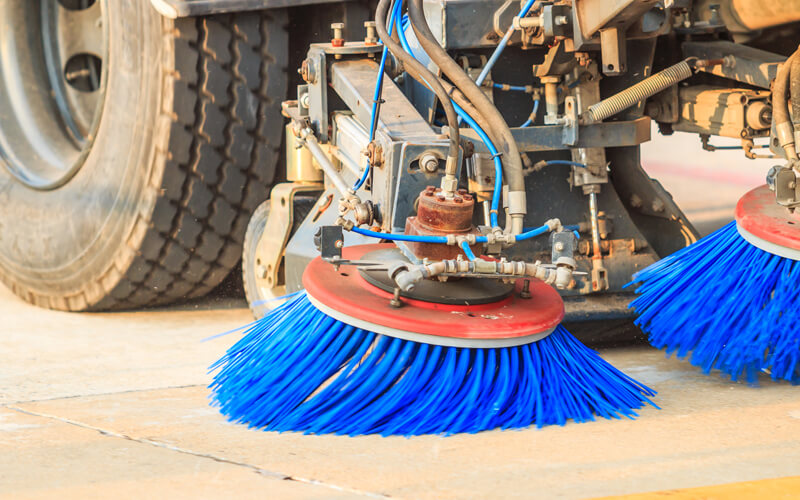 Parking Lot Sweeping Near Aurora Ontario